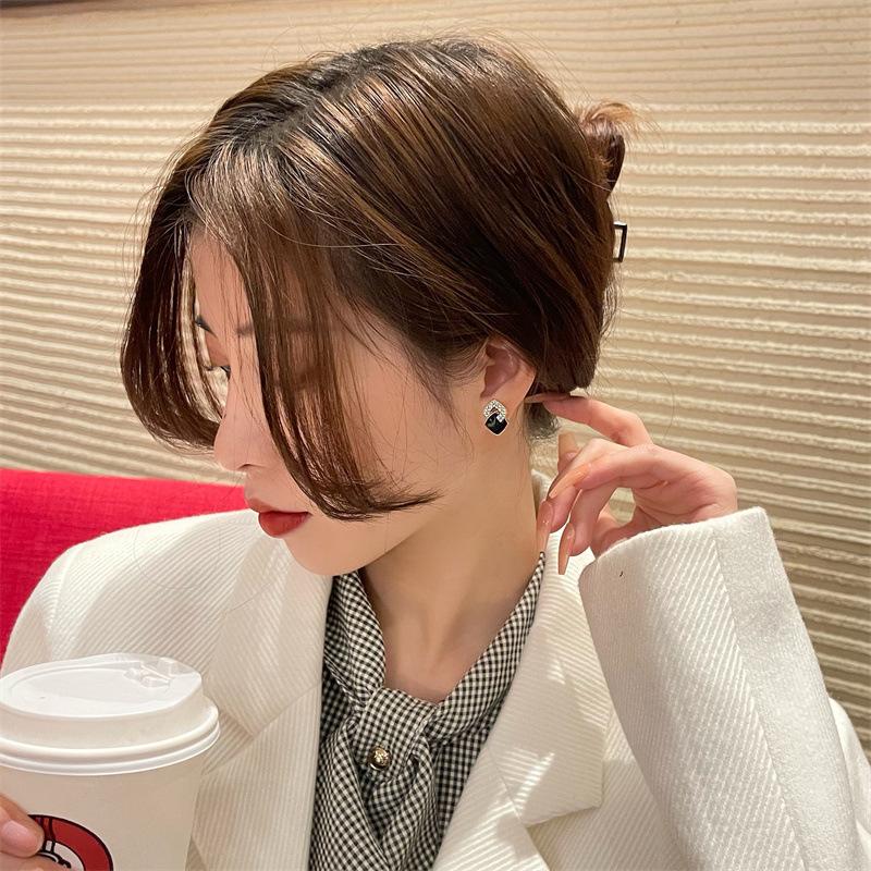 Korean Unique cute Zirconia Stone Stud Earring