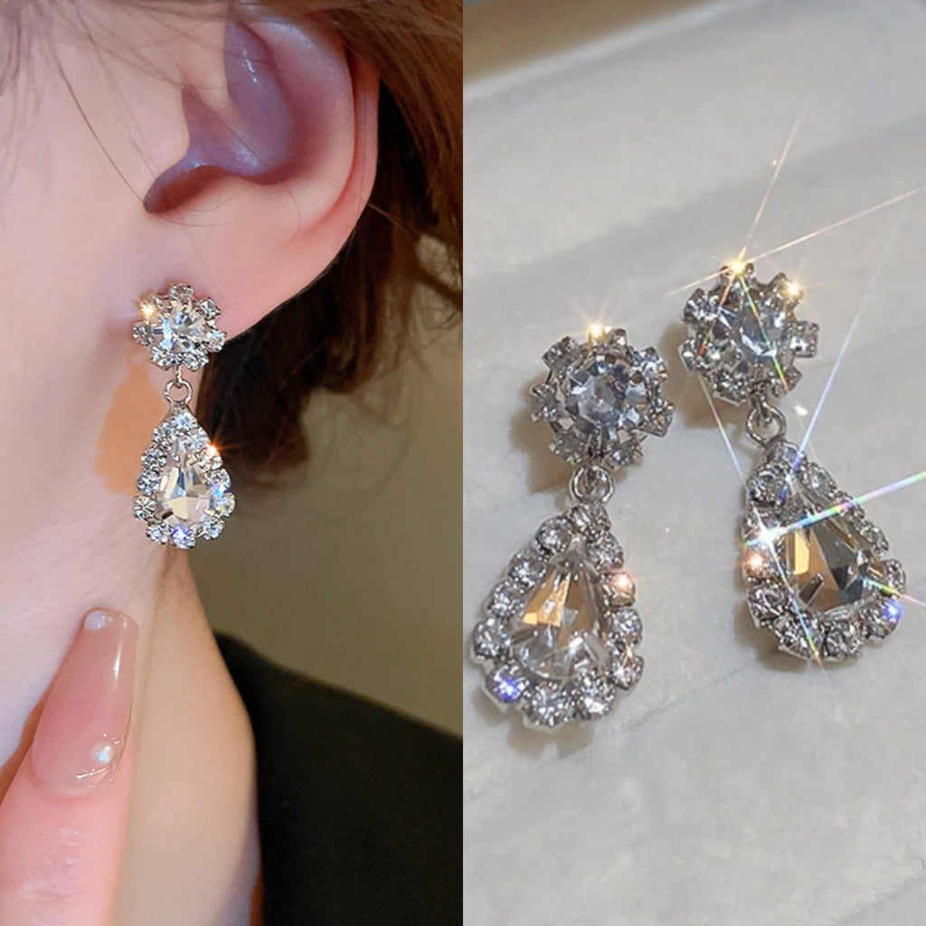 Korean Luxurious Drop Diamond stone Earring