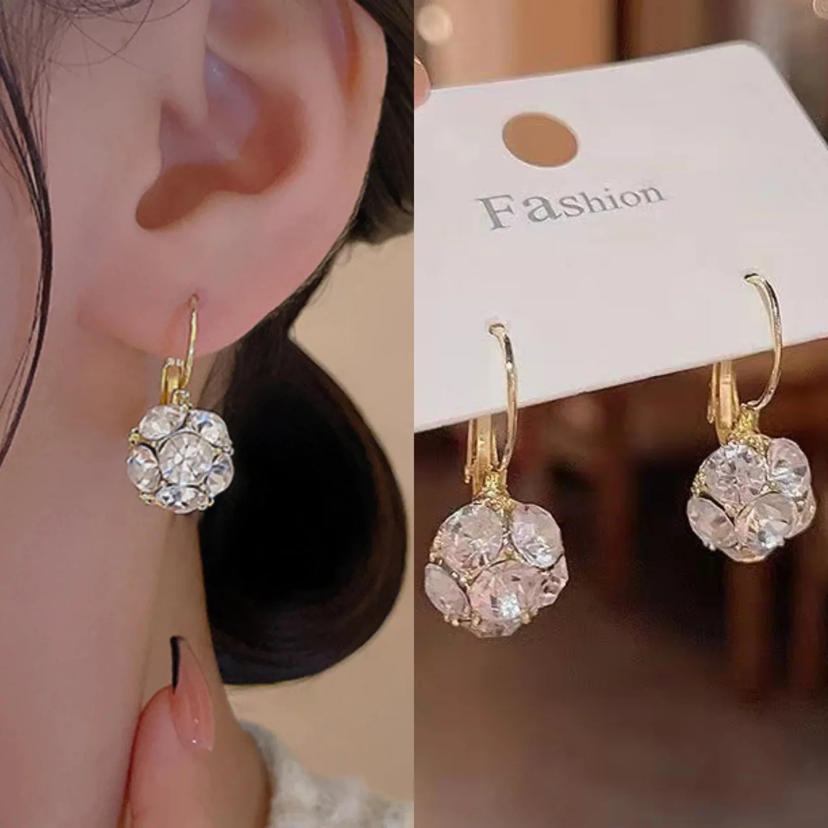 Diamond Stone Earring