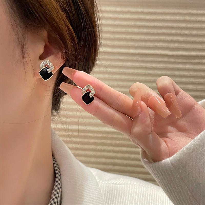 Korean Unique cute Zirconia Stone Stud Earring