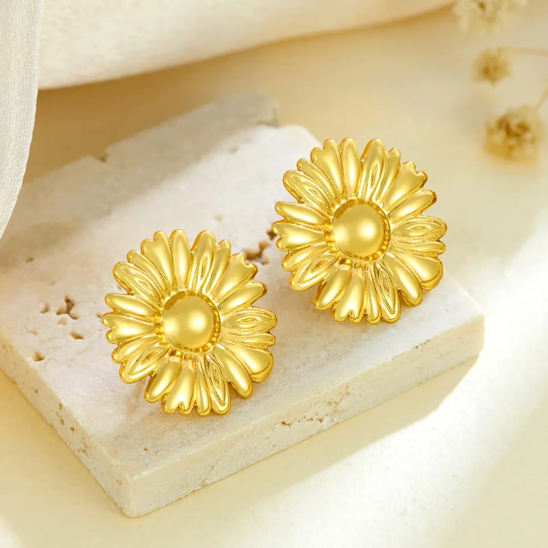 65212 Korean gold anti tarnish earring