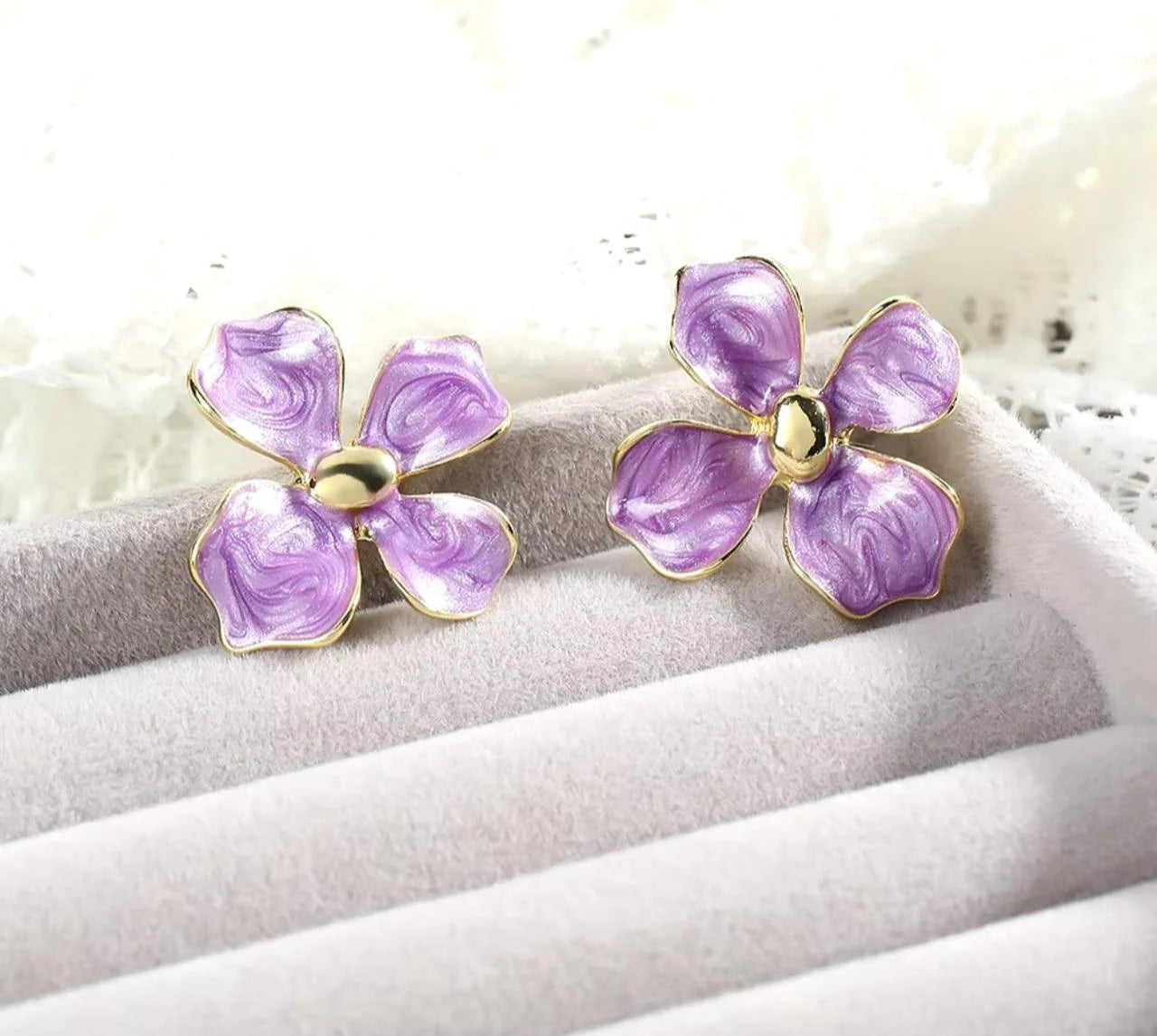 38571 Korean flower beautiful Earring