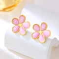 80945 korean flower anti tarnish earring