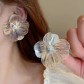 Korean Luxurious Premium Flower Silver Earring