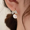 pearl Leaf earring