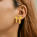65812 Korean bow anti tarnish earring
