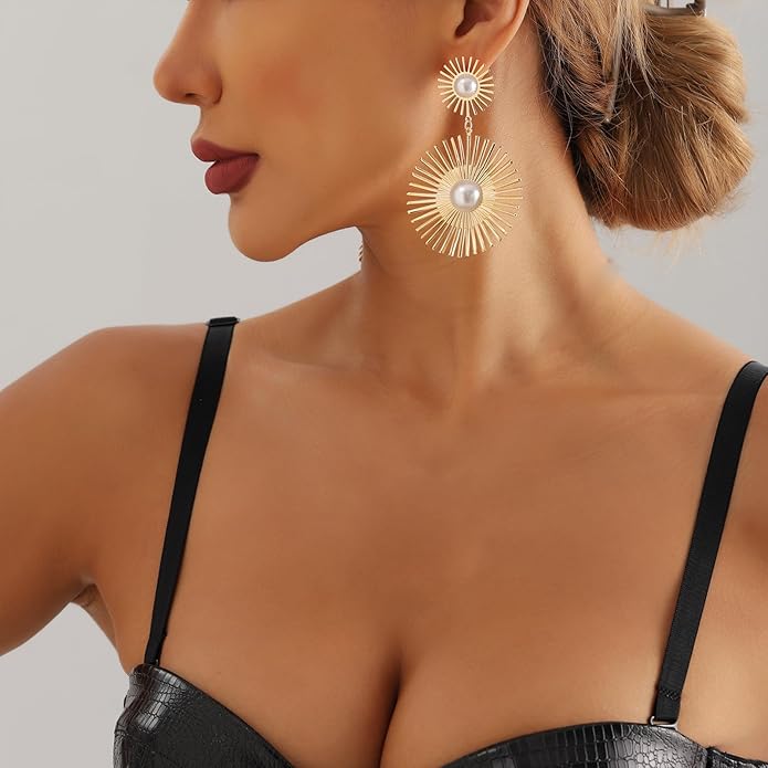 Korean Anti Tarnish Premium Gold Drop Earring