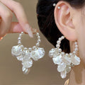 Pearl Shell Drop Earring Fashion Party Korean Circle Dangle Earrings Female Jewelry for Woman