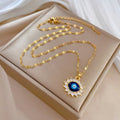 120812 Korean Anti-Tarnish lucky charm Pendant with chain