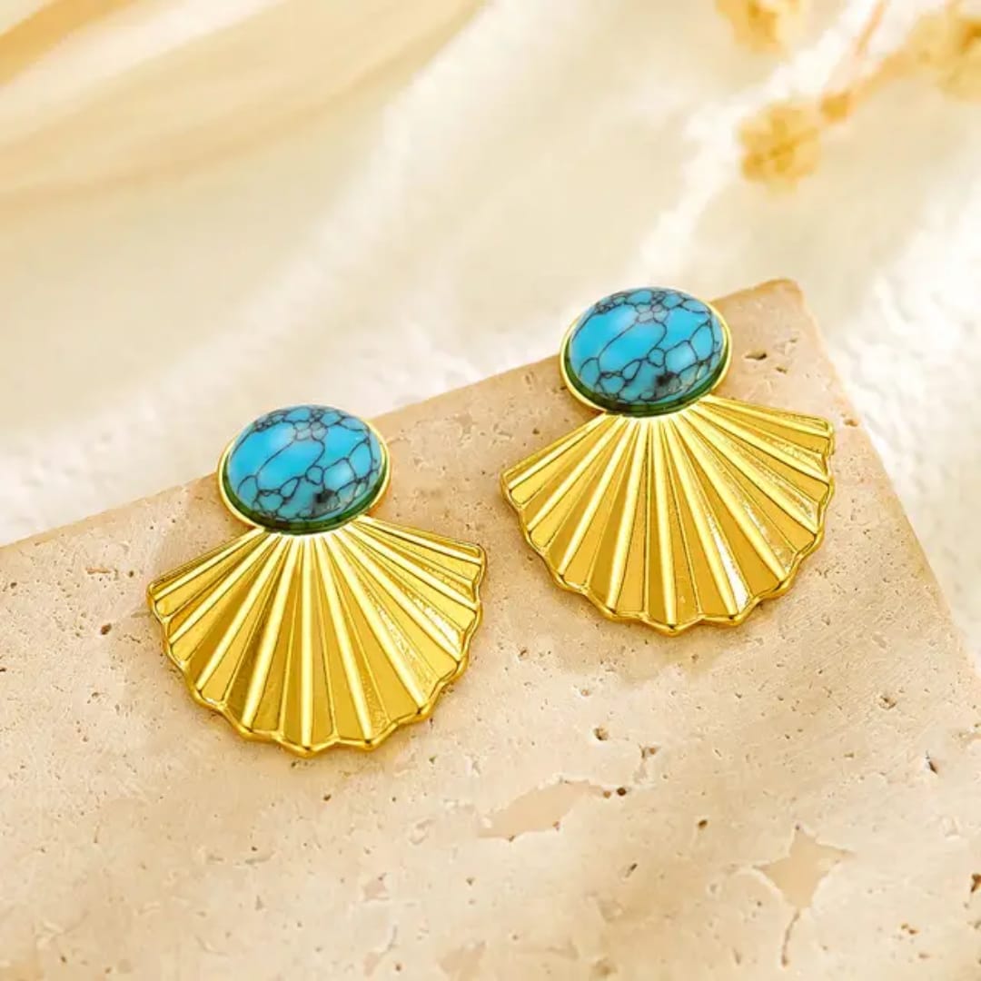 7566 korean Anti Tarnish beautiful earring