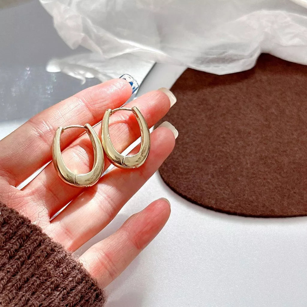 korean anti Tarnish gold earring