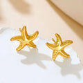 6098 korean cute anti tarnish star earring