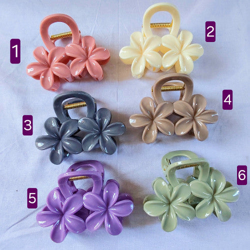 Beautiful Korean Double 😍 Flower 🌼 Hair clip