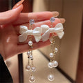 Luxury Women'S Long Pearl Elegant Aesthetic Korean Tassel Earring