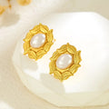 7089 korean leaf Anti tarnish earring