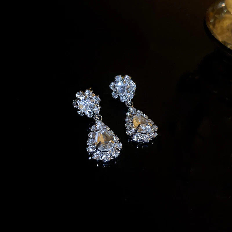 Korean Luxurious Drop Diamond stone Earring